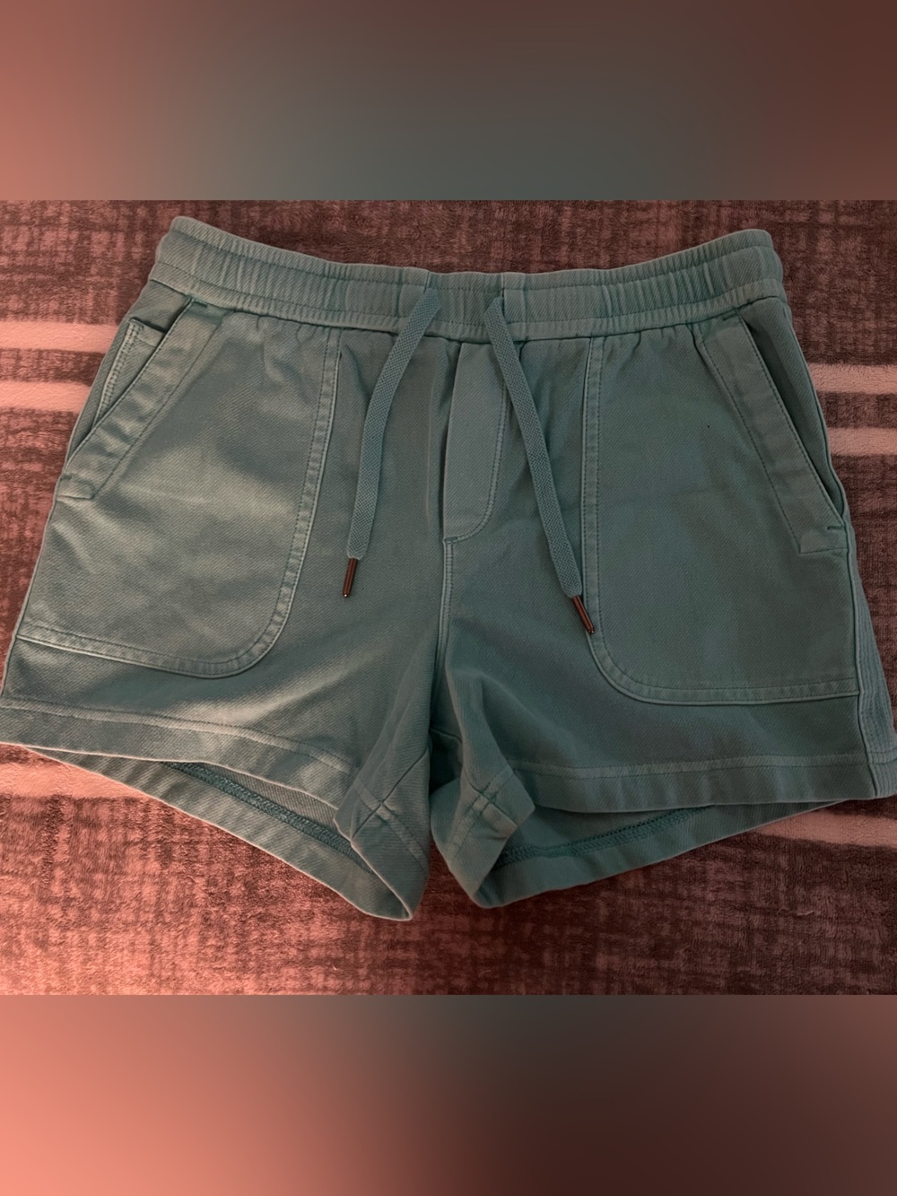 Athleta Women's Teal Drawstring Shorts- XS